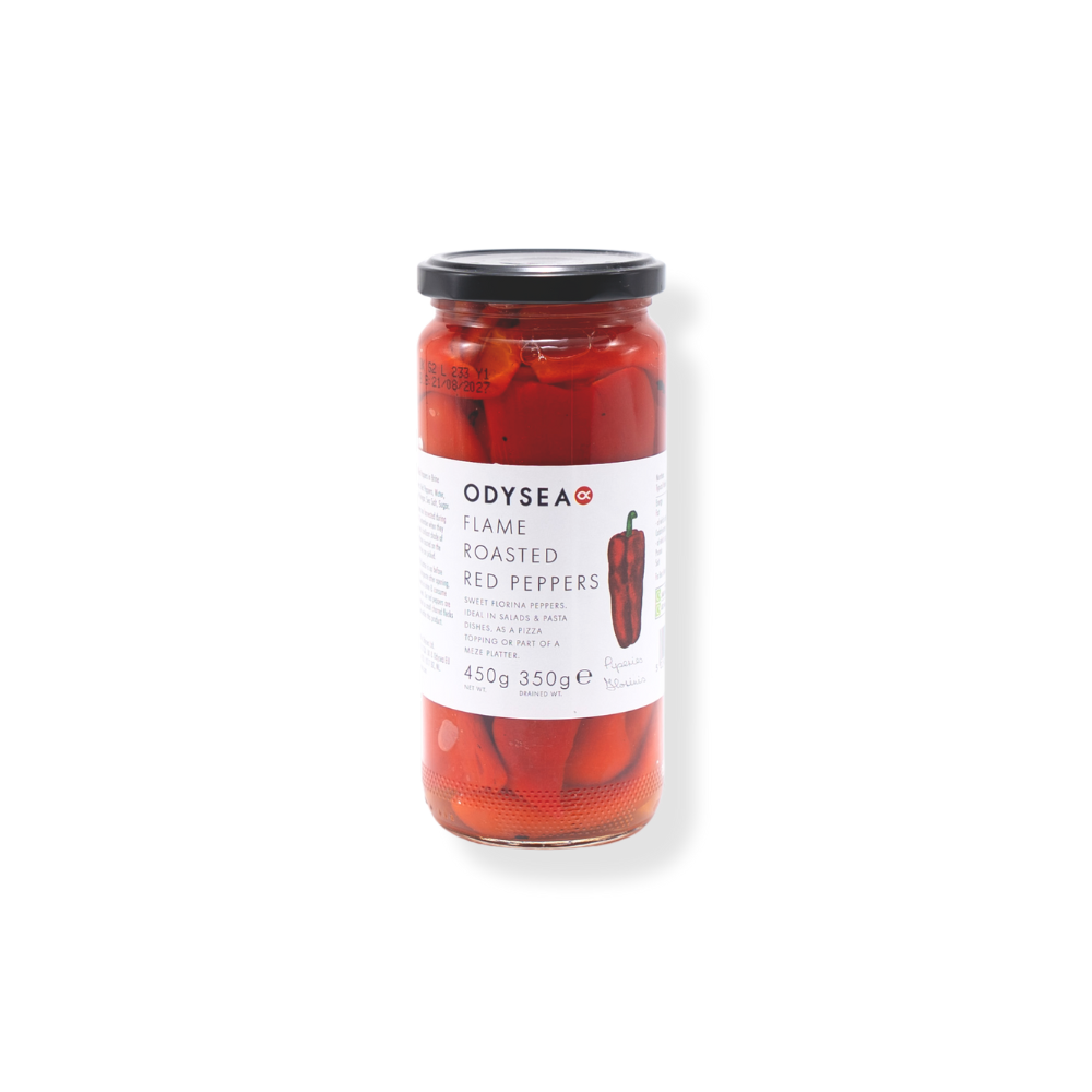 Odysea Flame Roasted Red Peppers - 450G